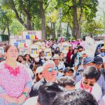 Numerosa RED BAL sale a las calles a participar en la Marcha por la Democracia; Blanca Águila exige respeto a las garantías individuales